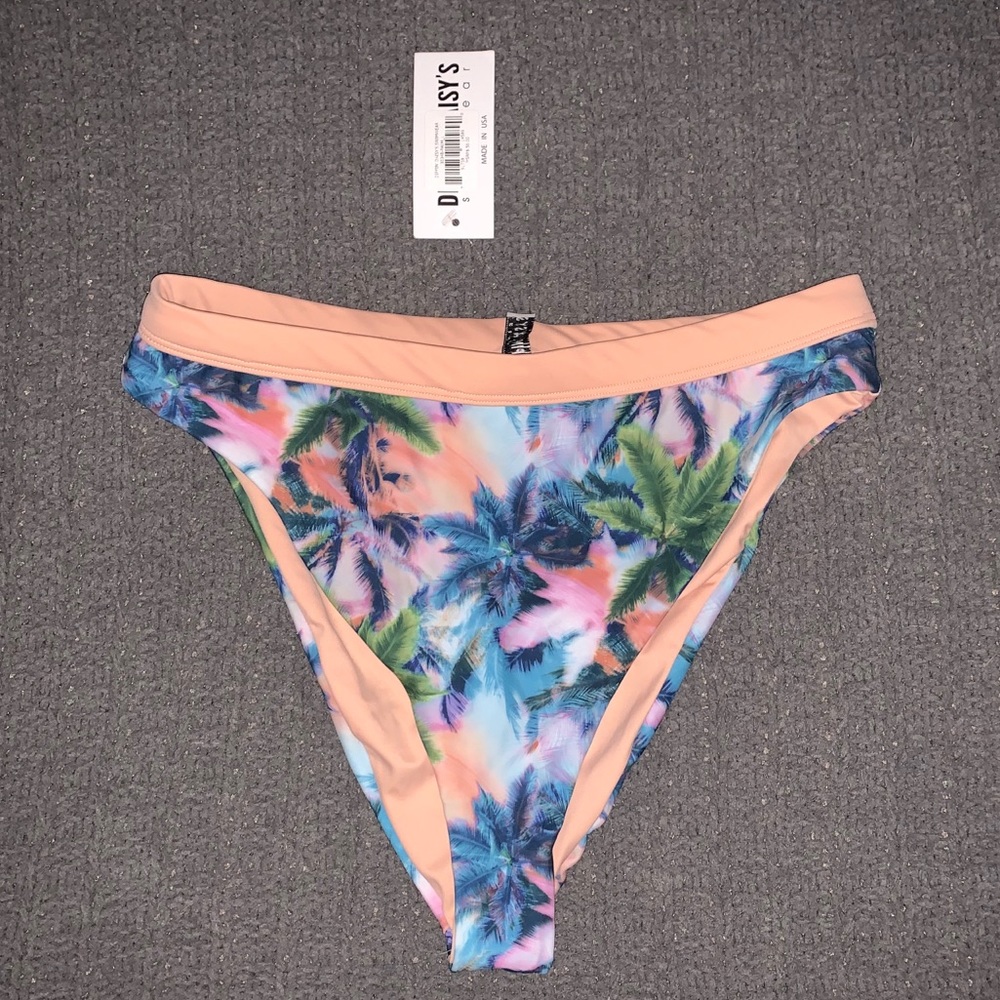 BOTTOM - Dippin daisy bikini palm high waist NWT - Picture 7 of 7